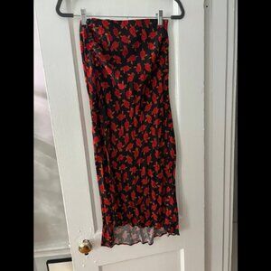 Urban Outfitters Rose Midi Skirt